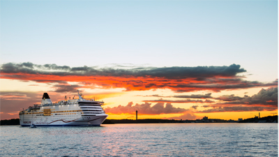 Whiskymssa ombord p Viking Cinderella